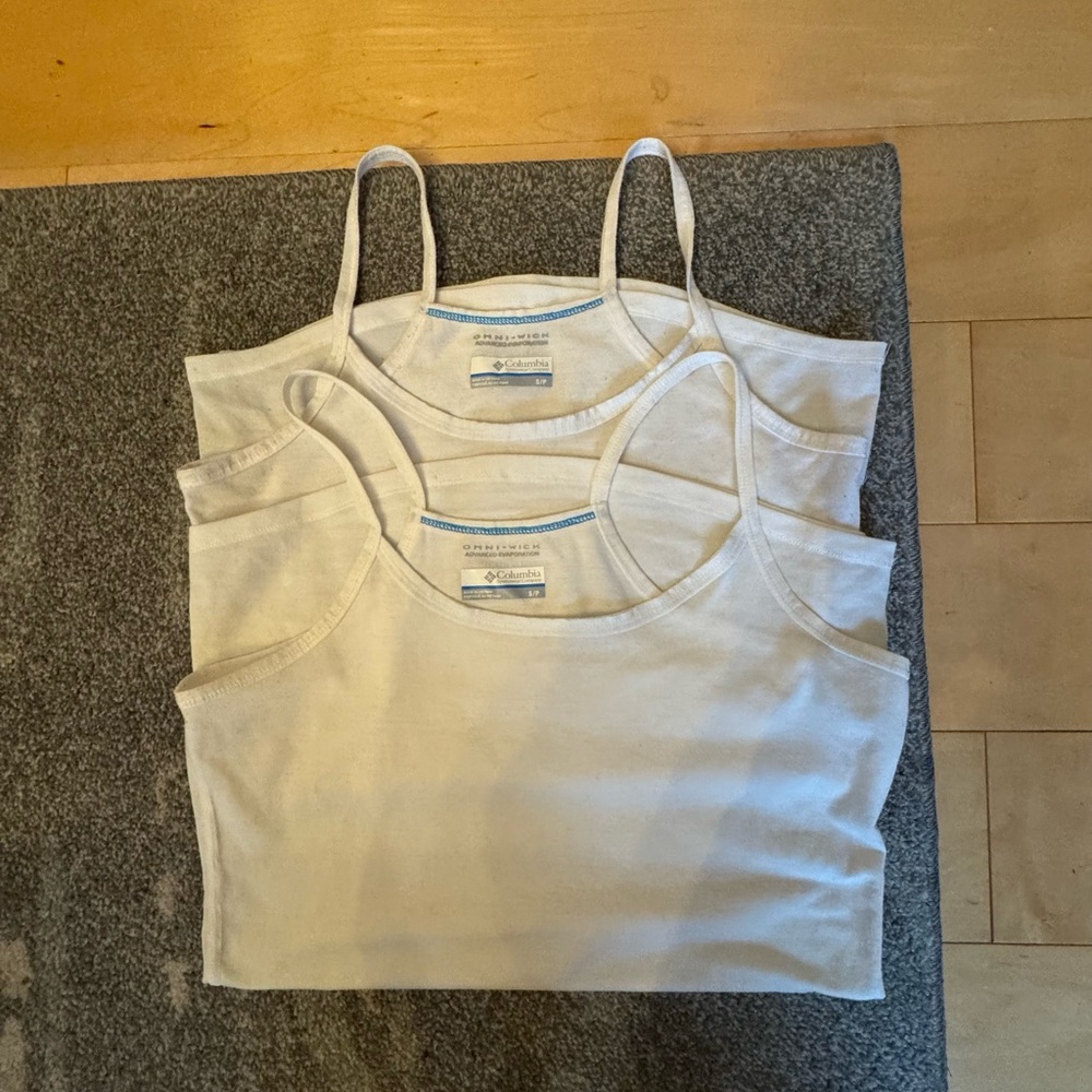 Columbia Omni Wick White Tank Top Size S